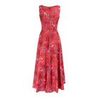 Garnet Floral Gown - Dress