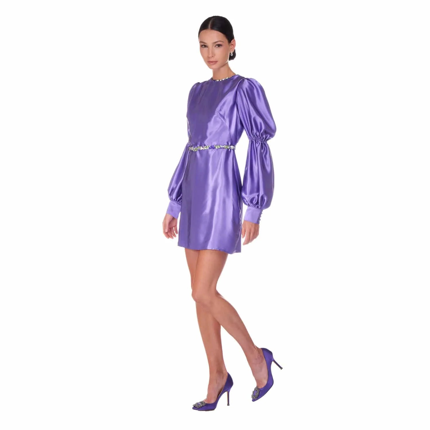 Purple Silk Blouse by Sofia Tsereteli