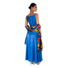 The Rarefied Silk Gown with Scarf - Dress